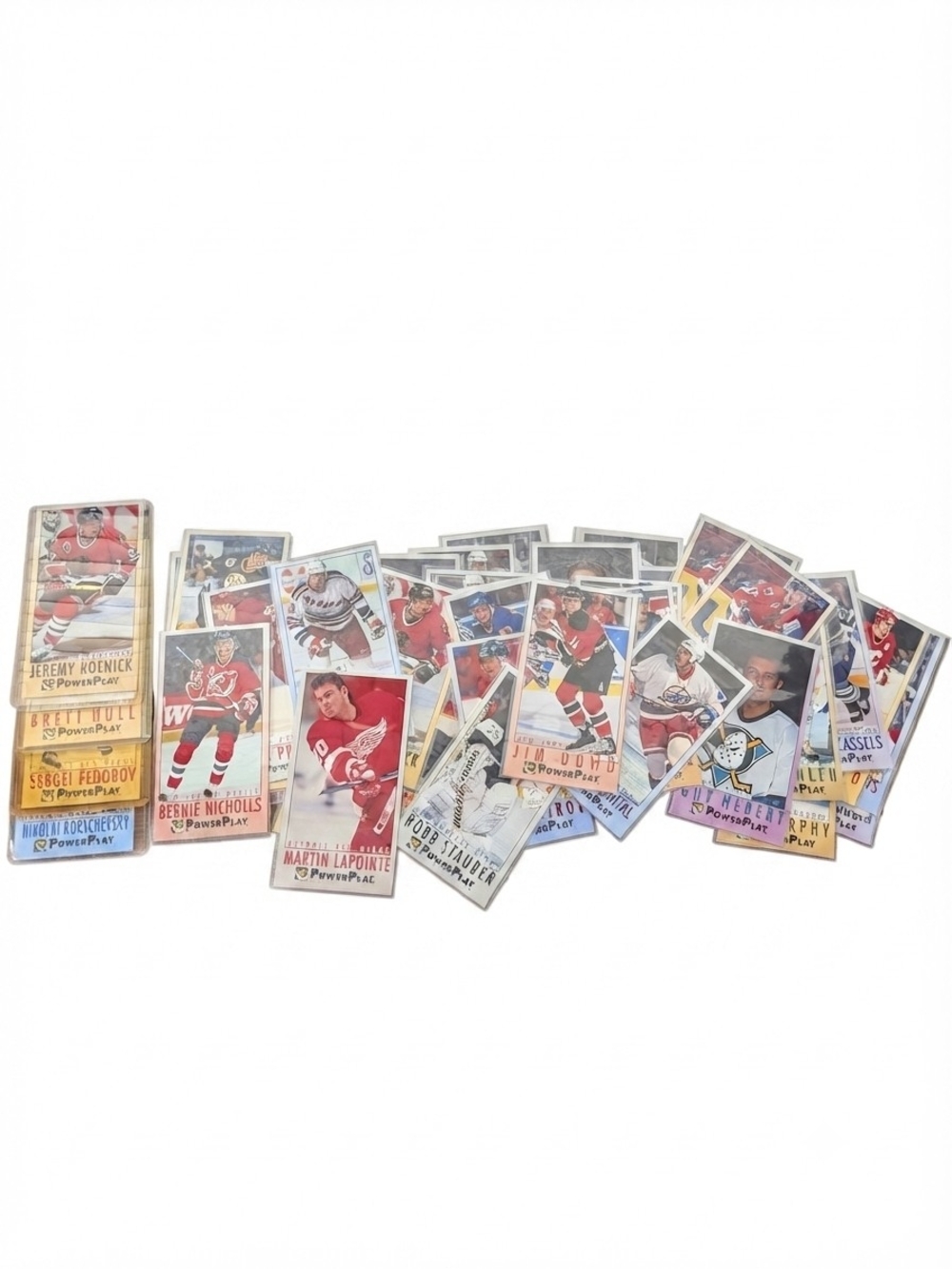 1993 Fleer PowerPlay Hockey Card Lot - Vintage "Tall Boy" Oversized Cards ~65